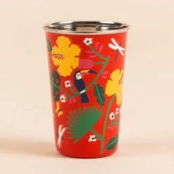 Chumbakdesign Placid Branches Large Tumbler - Orange