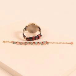 Chumbakdesign Festive Beats Printed Strap Watch And Bracelet Set Watches & Jewellery