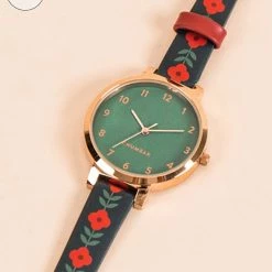 Chumbakdesign Festive Beats Printed Strap Watch And Bracelet Set Watches & Jewellery