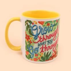 Chumbakdesign Souvenirs & Collectibles Grow Through What You Go Through Coffee Mug - Yellow