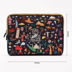 Chumbakdesign Take The Scenic Route Laptop Sleeve - 13inch