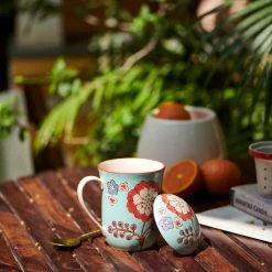 Chumbakdesign Jaipur Tea Brewing Mug - Teal Dining & Kitchen