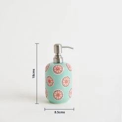 Chumbakdesign Folk Polka Soap Dispenser - Teal Bed & Furnishing