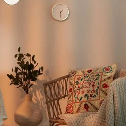 Chumbakdesign Nomad 'Change Is Good' Cushion Cover - Suzani Inspired Reversible Red & White 16inches