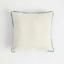 Chumbakdesign Grandma 'New Year Resolutions' Cushion Cover - Vintage Cross Stitch Inspired Reversible Red & White 16inches Bed & Furnishing