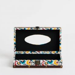 Chumbakdesign Kashmir Floral Off-White Tissue Box