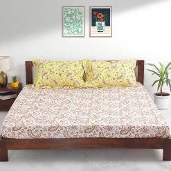 Chumbakdesign Chumbak Jaipur Paisleys Bedsheet - Queen Size, 180TC