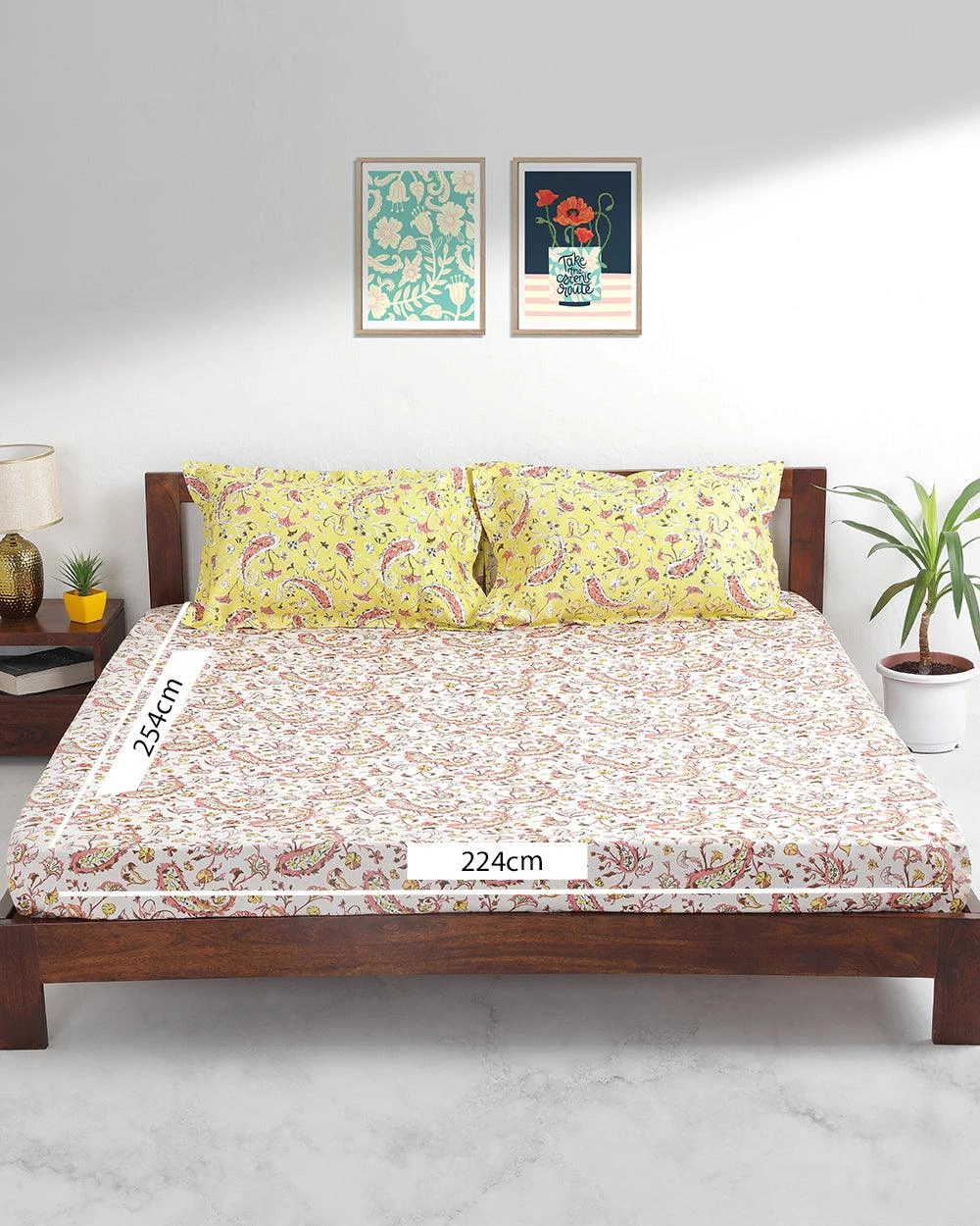 Chumbakdesign Chumbak Jaipur Paisleys Bedsheet - Queen Size, 180TC 7 Chumbakdesign Chumbak Jaipur Paisleys Bedsheet - Queen Size, 180TC