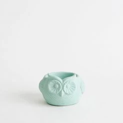 Chumbakdesign Owl Planter - Cement - Teal