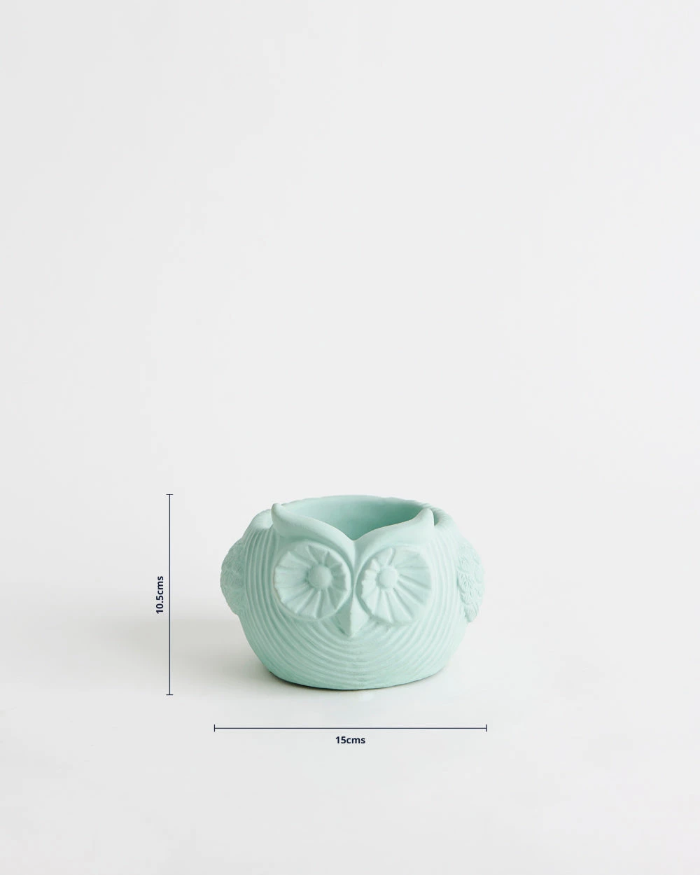 Chumbakdesign Owl Planter - Cement - Teal 9 Chumbakdesign Owl Planter - Cement - Teal