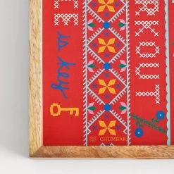 Chumbakdesign Messages From Santa Wooden Tray Dining & Kitchen