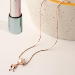 Chumbakdesign Morning Sunrise Necklace - Pink Pearl