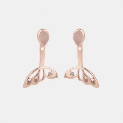 Chumbakdesign Watches & Jewellery Fly Away Studs - Moonstone & Diamonds