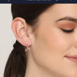 Chumbakdesign Watches & Jewellery Fly Away Studs - Moonstone & Diamonds