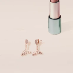 Chumbakdesign Watches & Jewellery Fly Away Studs - Moonstone & Diamonds