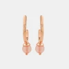Chumbakdesign Rosy Evenings Teardrop Earrings - Rose Quatrz & Diamonds Watches & Jewellery