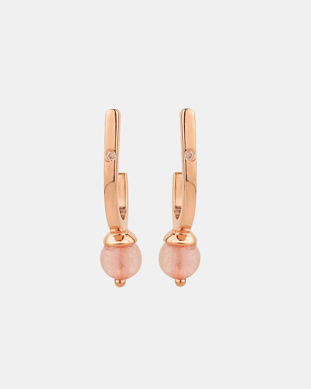 Chumbakdesign Rosy Evenings Teardrop Earrings - Rose Quatrz & Diamonds Watches & Jewellery 3 Chumbakdesign Rosy Evenings Teardrop Earrings - Rose Quatrz & Diamonds Watches & Jewellery