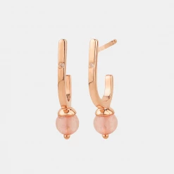 Chumbakdesign Rosy Evenings Teardrop Earrings - Rose Quatrz & Diamonds Watches & Jewellery 12 Chumbakdesign Rosy Evenings Teardrop Earrings - Rose Quatrz & Diamonds Watches & Jewellery