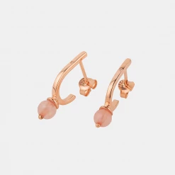 Chumbakdesign Rosy Evenings Teardrop Earrings - Rose Quatrz & Diamonds Watches & Jewellery 13 Chumbakdesign Rosy Evenings Teardrop Earrings - Rose Quatrz & Diamonds Watches & Jewellery