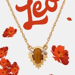 Chumbakdesign Leo Zodiac Necklace - Tiger Eye, Diamond Watches & Jewellery 19 Chumbakdesign Leo Zodiac Necklace - Tiger Eye, Diamond Watches & Jewellery