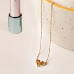 Chumbakdesign Gemini Zodiac Necklace- Citrine, Diamond Watches & Jewellery