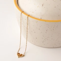 Chumbakdesign Gemini Zodiac Necklace- Citrine, Diamond Watches & Jewellery