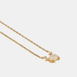 Chumbakdesign Cancer Zodiac Necklace - Moonstone, Diamond