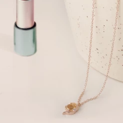 Chumbakdesign Virgo Zodiac Necklace - Citrine, Diamond 12 Chumbakdesign Virgo Zodiac Necklace - Citrine, Diamond