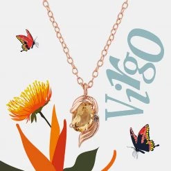 Chumbakdesign Virgo Zodiac Necklace - Citrine, Diamond 17 Chumbakdesign Virgo Zodiac Necklace - Citrine, Diamond