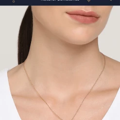 Chumbakdesign Watches & Jewellery Aquarius Zodiac Necklace - Red Garnet, Diamond