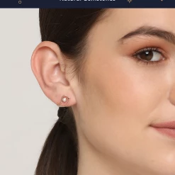 Chumbakdesign Love Struck Studs - Pink Pearl