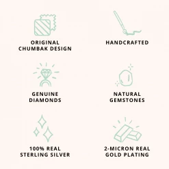 Chumbakdesign Watches & Jewellery Diamond Peepers Necklace - Diamond 14 Chumbakdesign Watches & Jewellery Diamond Peepers Necklace - Diamond