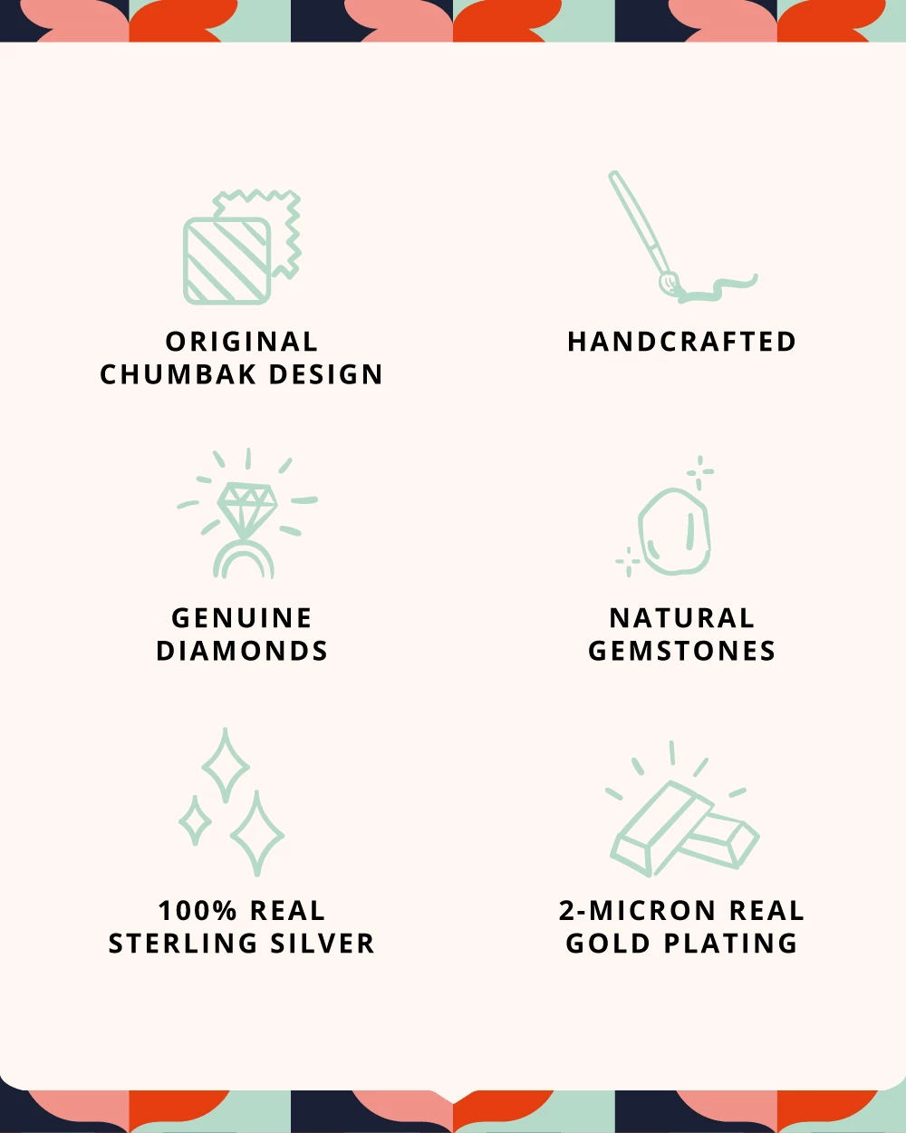 Chumbakdesign Watches & Jewellery Diamond Peepers Necklace - Diamond 8 Chumbakdesign Watches & Jewellery Diamond Peepers Necklace - Diamond