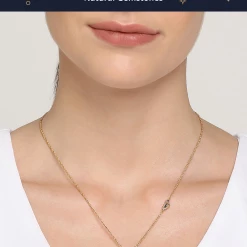 Chumbakdesign Forest Sunrise Necklace - Green Onyx , Diamond Watches & Jewellery