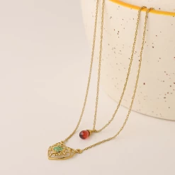 Chumbakdesign With Owl My Heart Necklace - Green Onyx Watches & Jewellery 12 Chumbakdesign With Owl My Heart Necklace - Green Onyx Watches & Jewellery