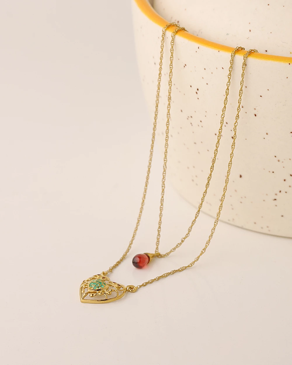 Chumbakdesign With Owl My Heart Necklace - Green Onyx Watches & Jewellery 6 Chumbakdesign With Owl My Heart Necklace - Green Onyx Watches & Jewellery