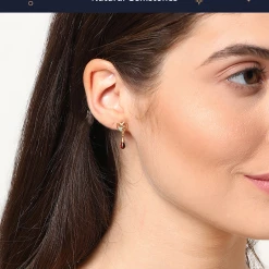 Chumbakdesign Watches & Jewellery With Owl My Heart Tear Drop Earrings - Red Garnet