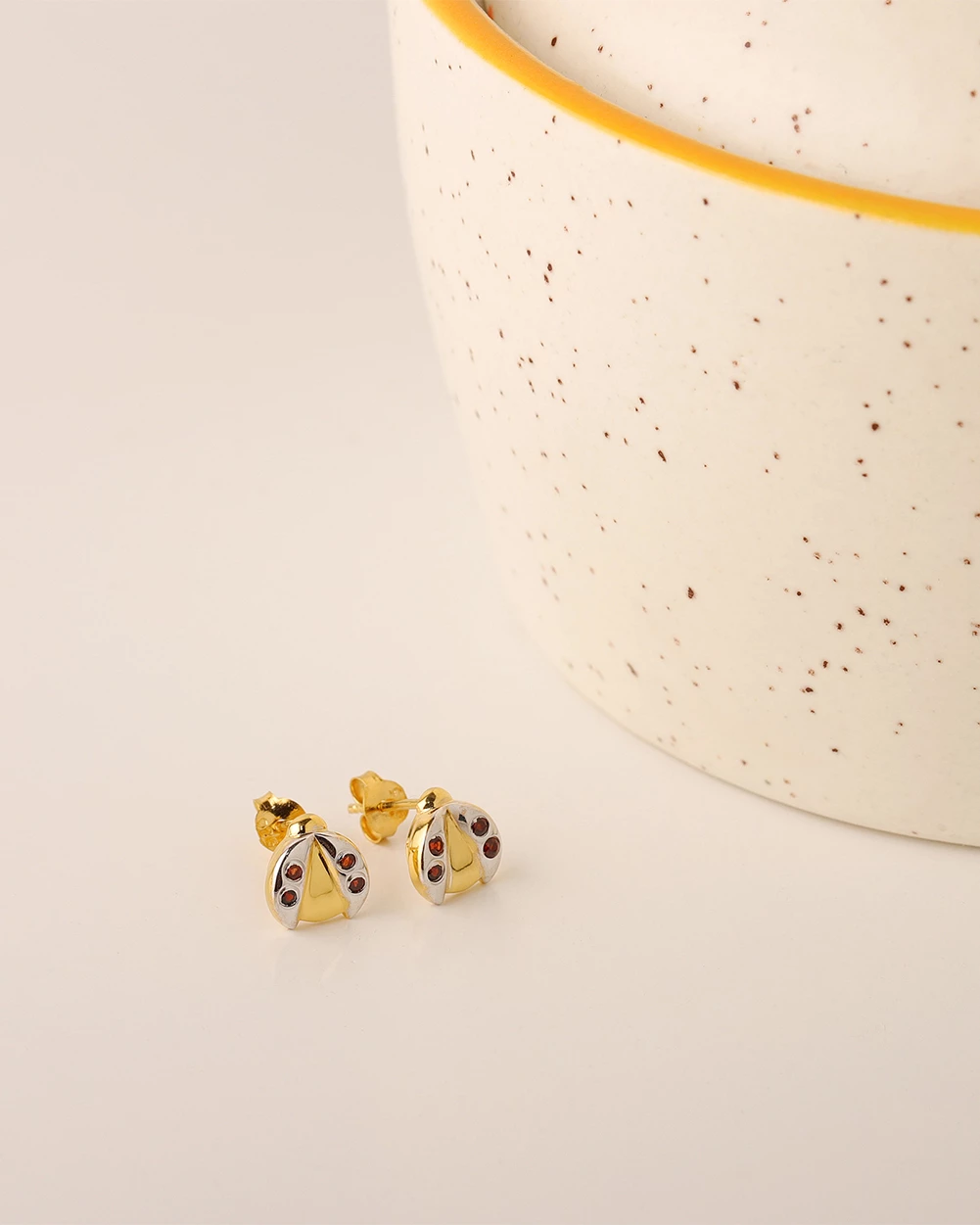 Chumbakdesign Lady Bird Studs – Red Garnet Watches & Jewellery 5 Chumbakdesign Lady Bird Studs – Red Garnet Watches & Jewellery