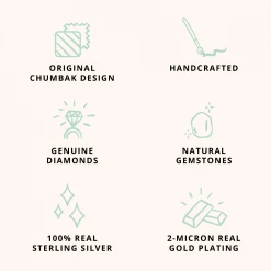 Chumbakdesign Foxy Studs - Diamond Watches & Jewellery