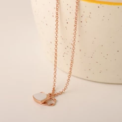 Chumbakdesign Watches & Jewellery Soul Panda Necklace - Mother Of Pearls & Diamonds