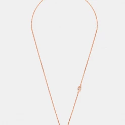 Chumbakdesign Forest Sunrise Necklace - Rose Quartz, Diamond Watches & Jewellery