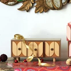 Chumbakdesign The 90'S Drawer Organiser- Yellow, 3 Drawers