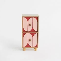 Chumbakdesign The 90'S Drawer Organiser -Red, 2 Drawers