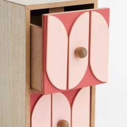Chumbakdesign The 90'S Drawer Organiser -Red, 2 Drawers