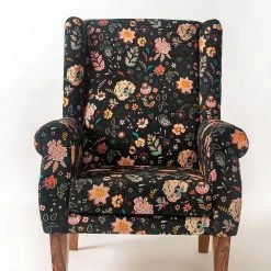 Chumbakdesign The Begum Wing Chair -Printed Furniture & Storage