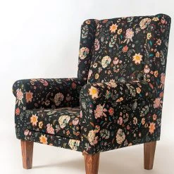 Chumbakdesign The Begum Wing Chair -Printed Furniture & Storage