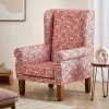 Chumbakdesign The Begum Wing Chair - Earthy Floral Furniture & Storage 1 Chumbakdesign The Begum Wing Chair - Earthy Floral Furniture & Storage