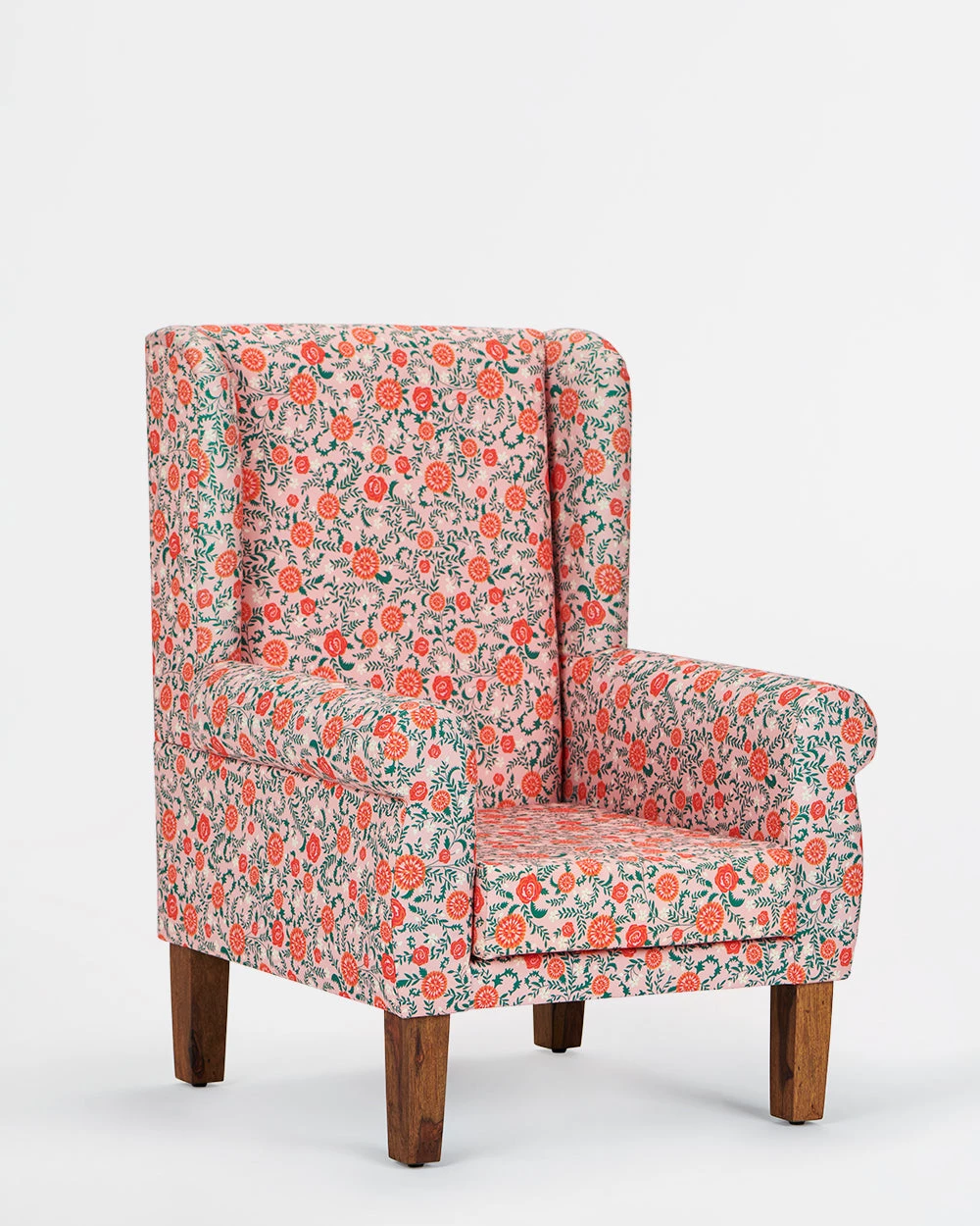 Chumbakdesign The Begum Wing Chair - Earthy Floral Furniture & Storage 8 Chumbakdesign The Begum Wing Chair - Earthy Floral Furniture & Storage