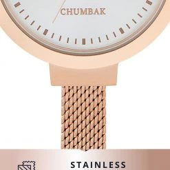 Chumbakdesign Stainless Steel Owl Eyes Watch