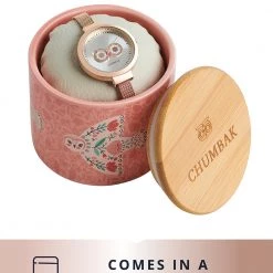 Chumbakdesign Stainless Steel Owl Eyes Watch